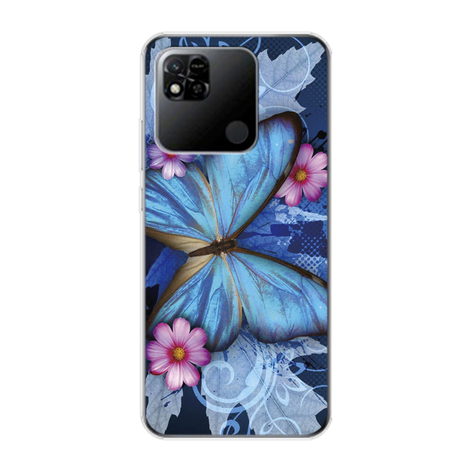 Xiaomi, Backcover, Blau 10A, KÖNIG Case, Redmi Schmetterling DESIGN