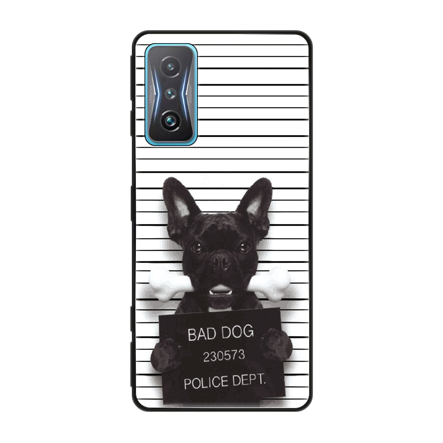 DESIGN Dog Bulldogge KÖNIG Bad Case, Backcover, Xiaomi, Redmi Gaming, K50
