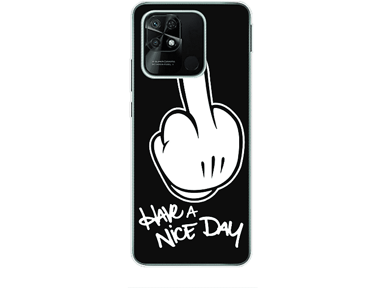 KÖNIG DESIGN Case, Backcover, 10C, Have a Redmi nice Day Xiaomi