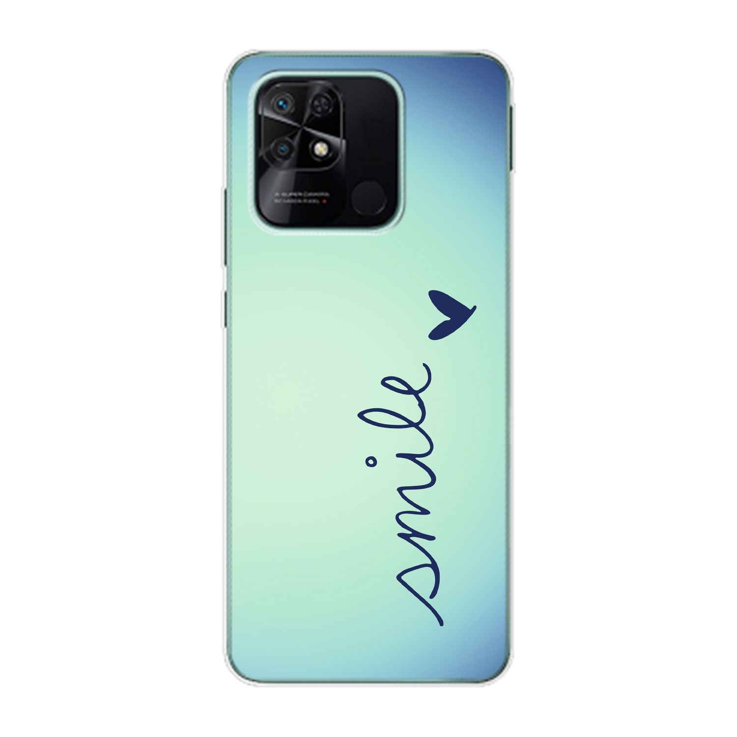 KÖNIG DESIGN 10C, Redmi Blau Smile Case, Xiaomi, Backcover