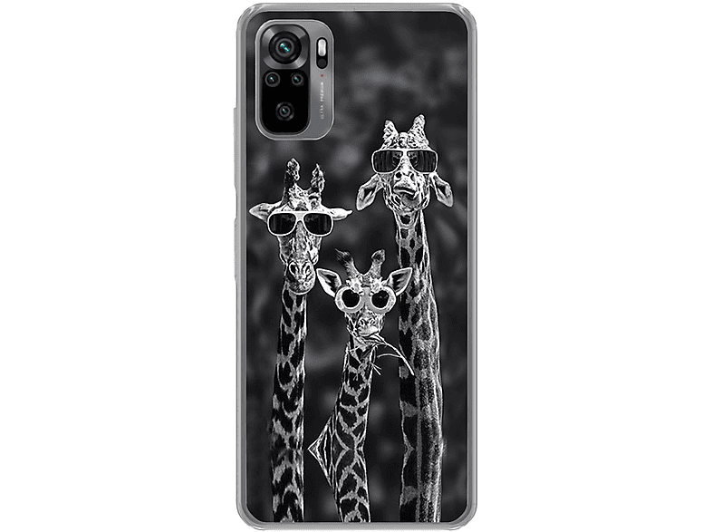 10S, Xiaomi, Note Case, KÖNIG Backcover, Giraffen DESIGN 3 Redmi