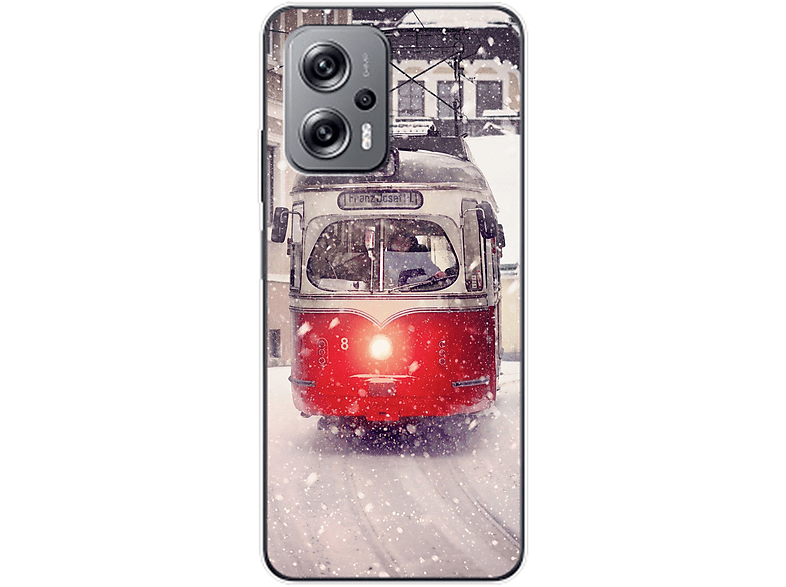 KÖNIG DESIGN Case, Xiaomi, Straßenbahn Redmi Backcover, K50i