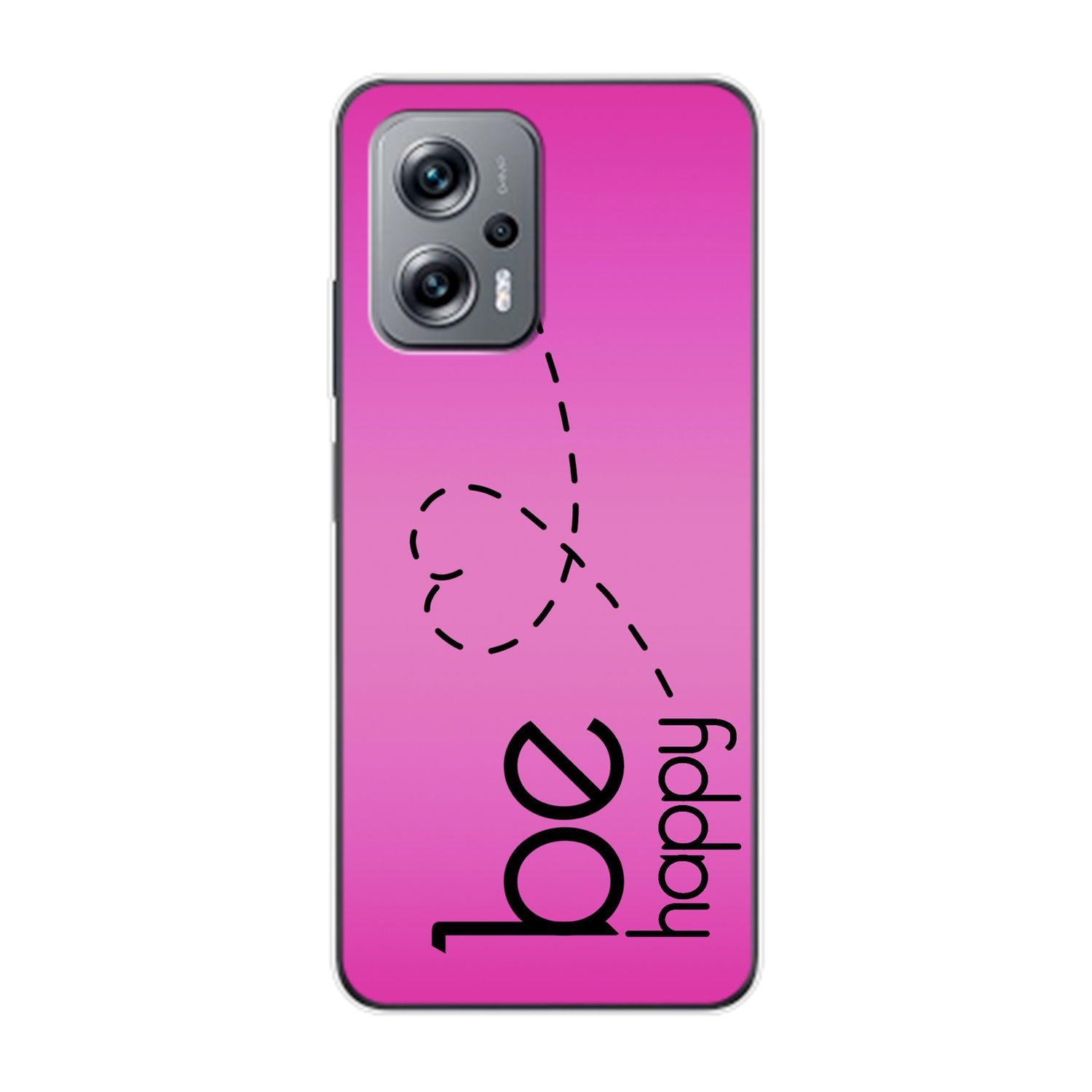 KÖNIG DESIGN K50i, Case, Pink Xiaomi, Be Redmi Backcover, Happy