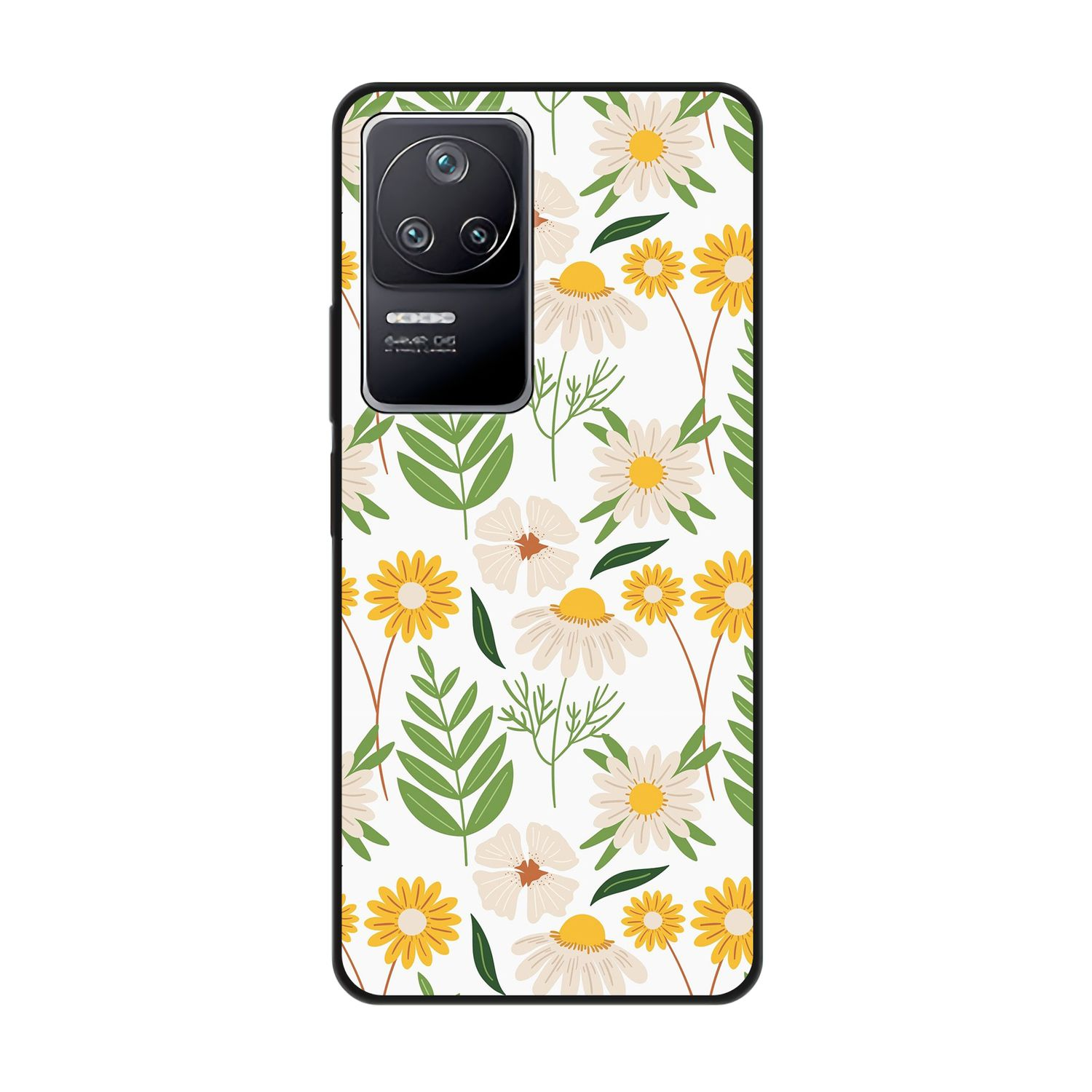 Backcover, Xiaomi, Blumenmuster F4, KÖNIG Case, DESIGN Poco 2