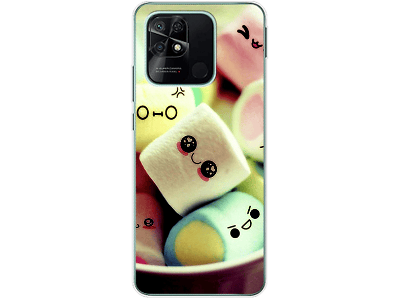 KÖNIG Backcover, Xiaomi, Redmi DESIGN Marshmallows Case, 10C,
