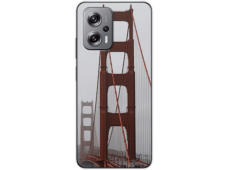Case, K50i, DESIGN Redmi KÖNIG Golden Gate Bridge Xiaomi, Backcover,