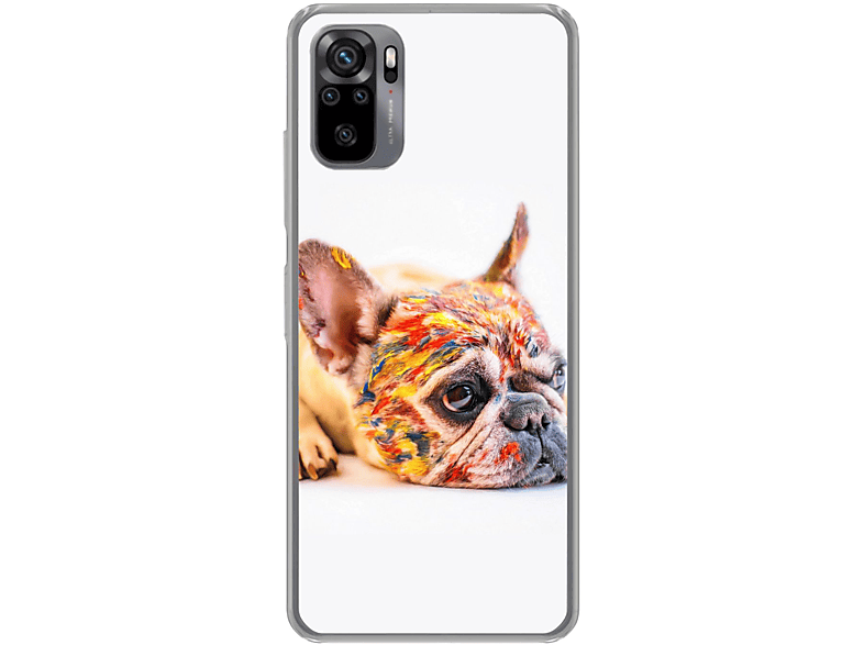 Note Bunt Backcover, 10S, KÖNIG DESIGN Xiaomi, Redmi Case, Bulldogge