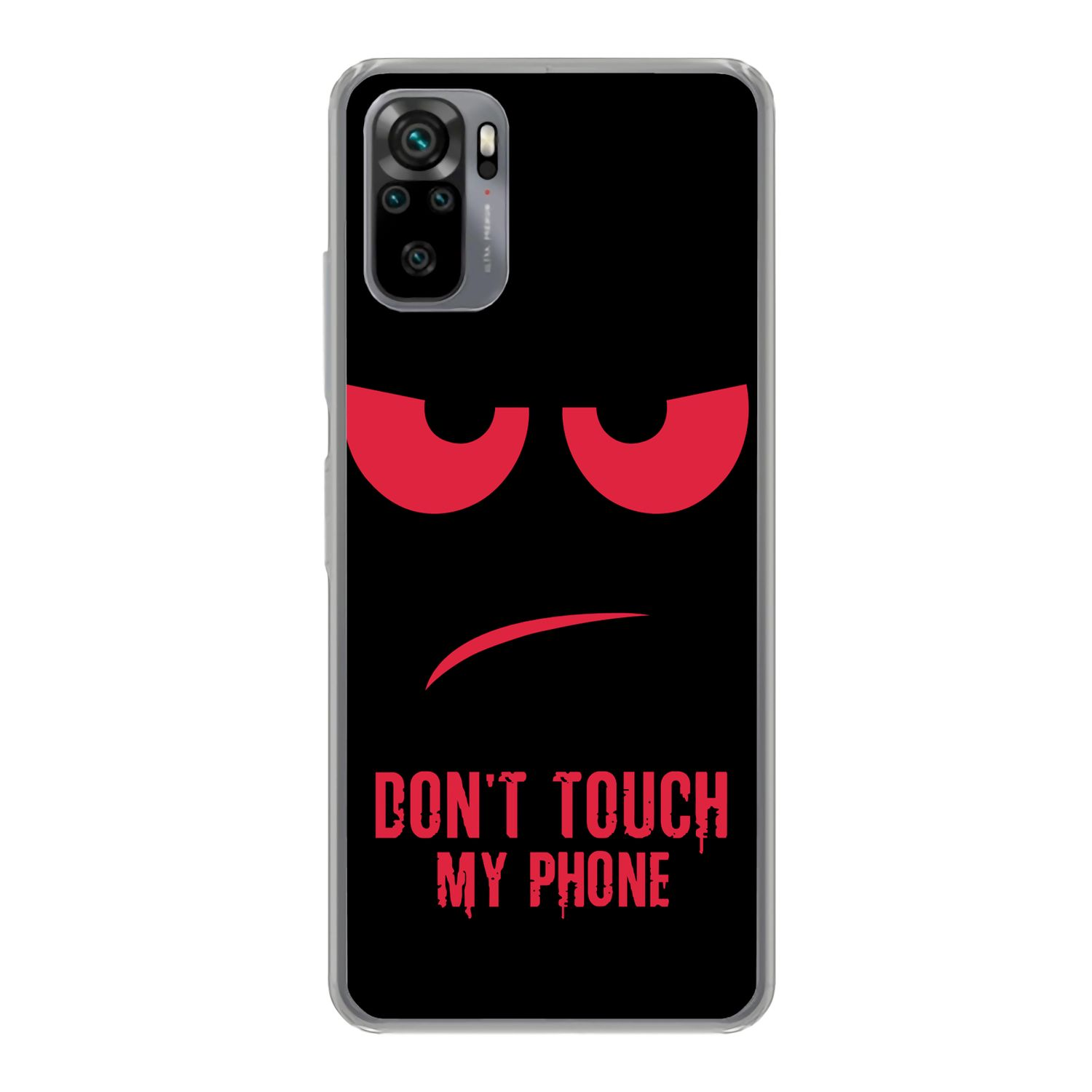 Redmi Case, Touch KÖNIG Dont My DESIGN 10S, Backcover, Phone Xiaomi, Rot Note