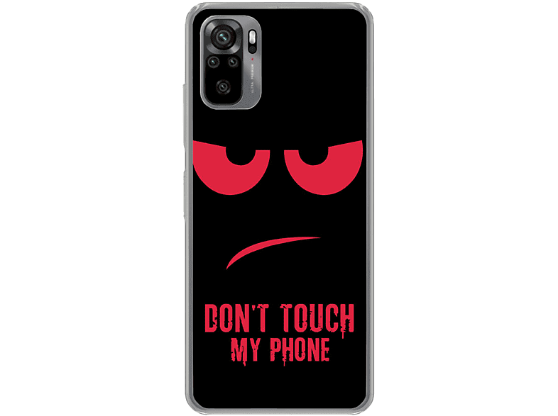 KÖNIG DESIGN My Case, Dont Backcover, 10S, Note Touch Xiaomi, Phone Rot Redmi