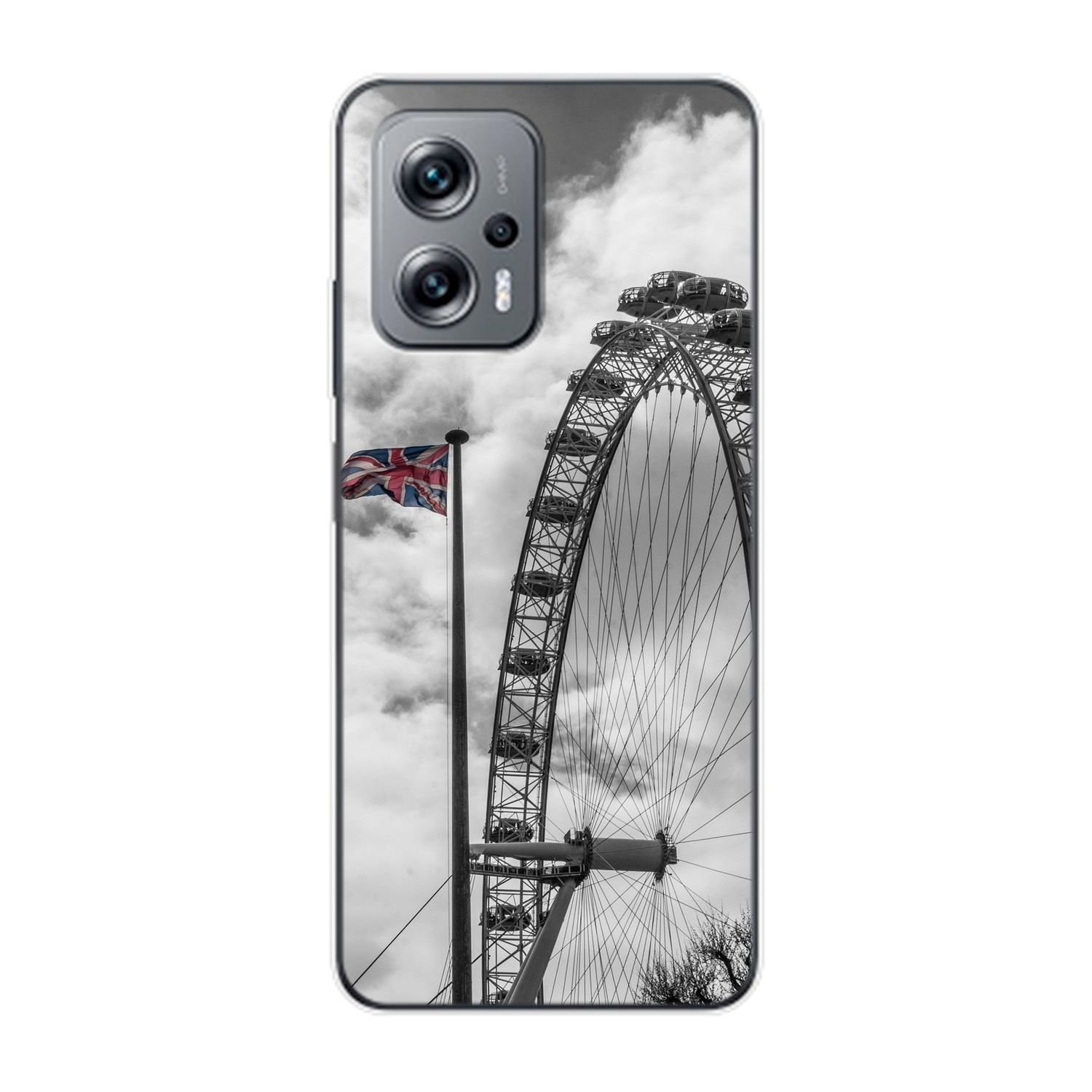 KÖNIG Riesenrad London DESIGN Xiaomi, Backcover, K50i, Case, Redmi