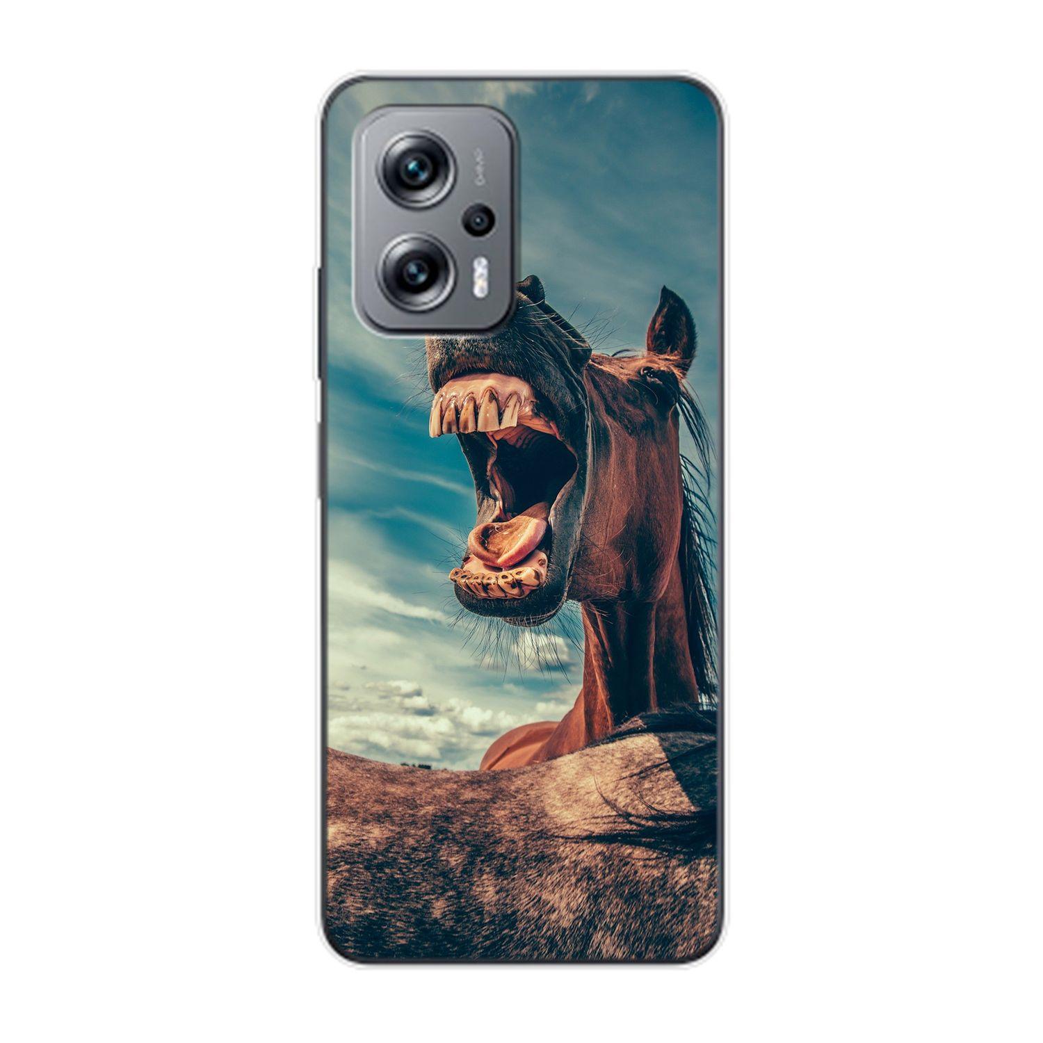 Redmi Pferd DESIGN Backcover, K50i, Lustiges Case, KÖNIG Xiaomi,