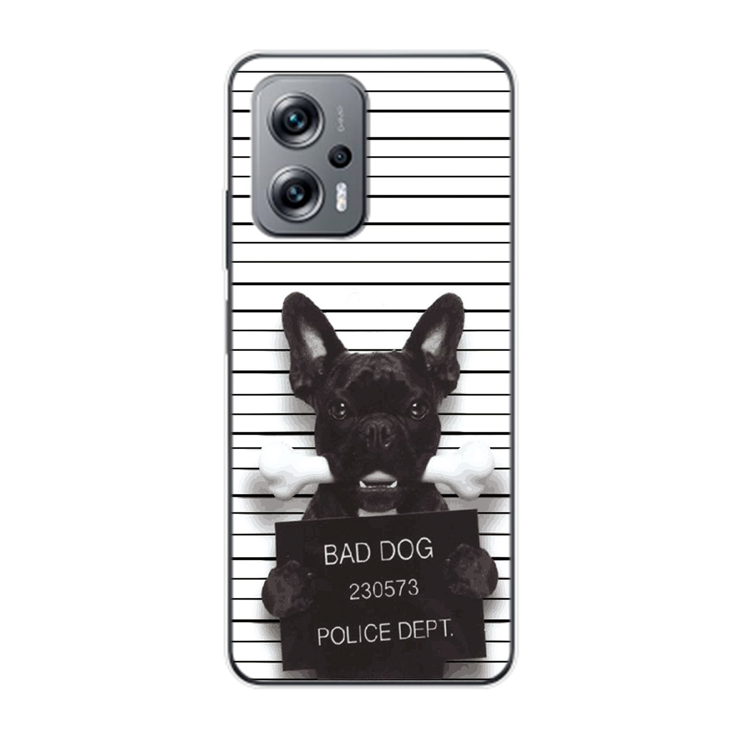KÖNIG DESIGN Bad Redmi Case, Xiaomi, Bulldogge Dog Backcover, K50i