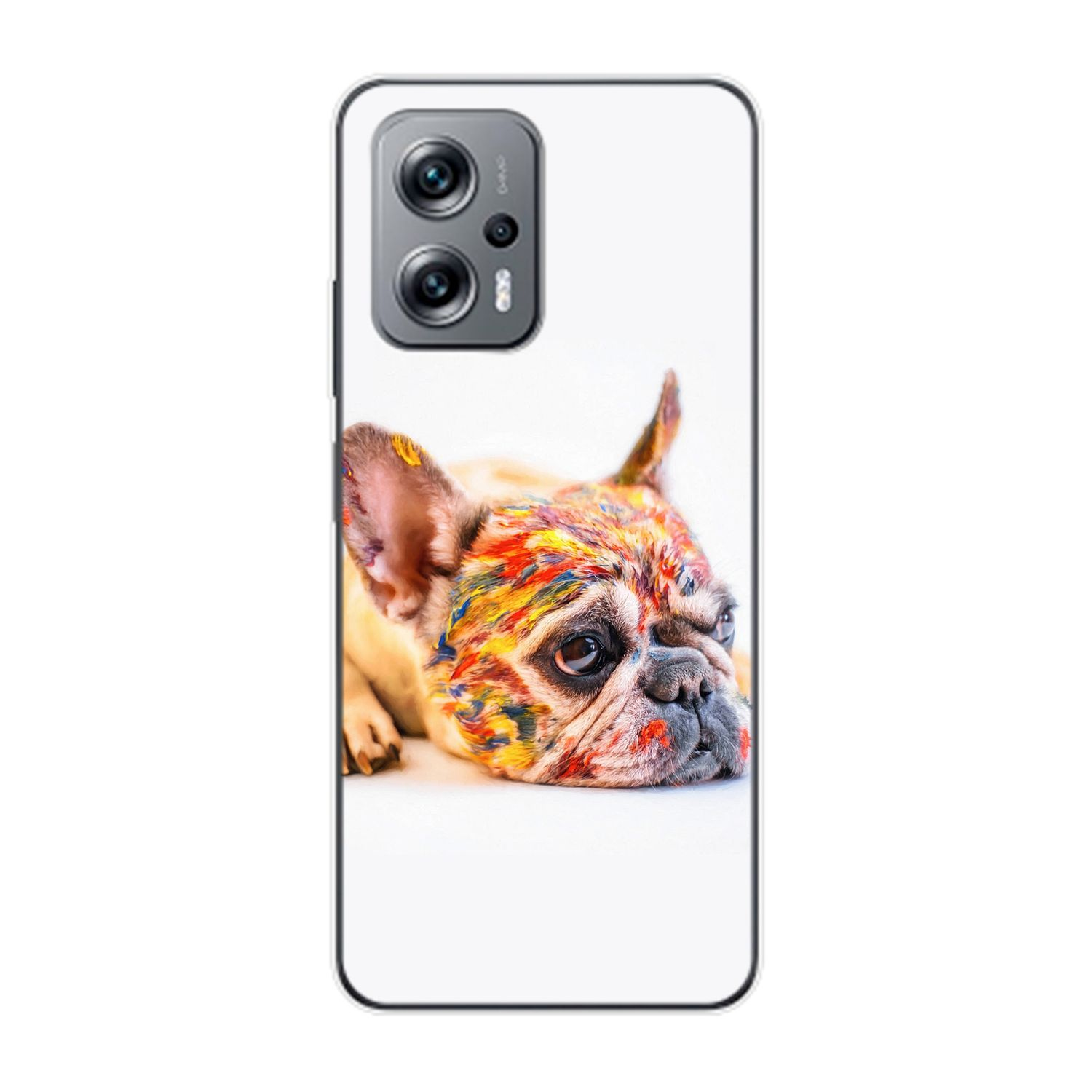 DESIGN Case, Bunt KÖNIG Bulldogge Xiaomi, Redmi K50i, Backcover,