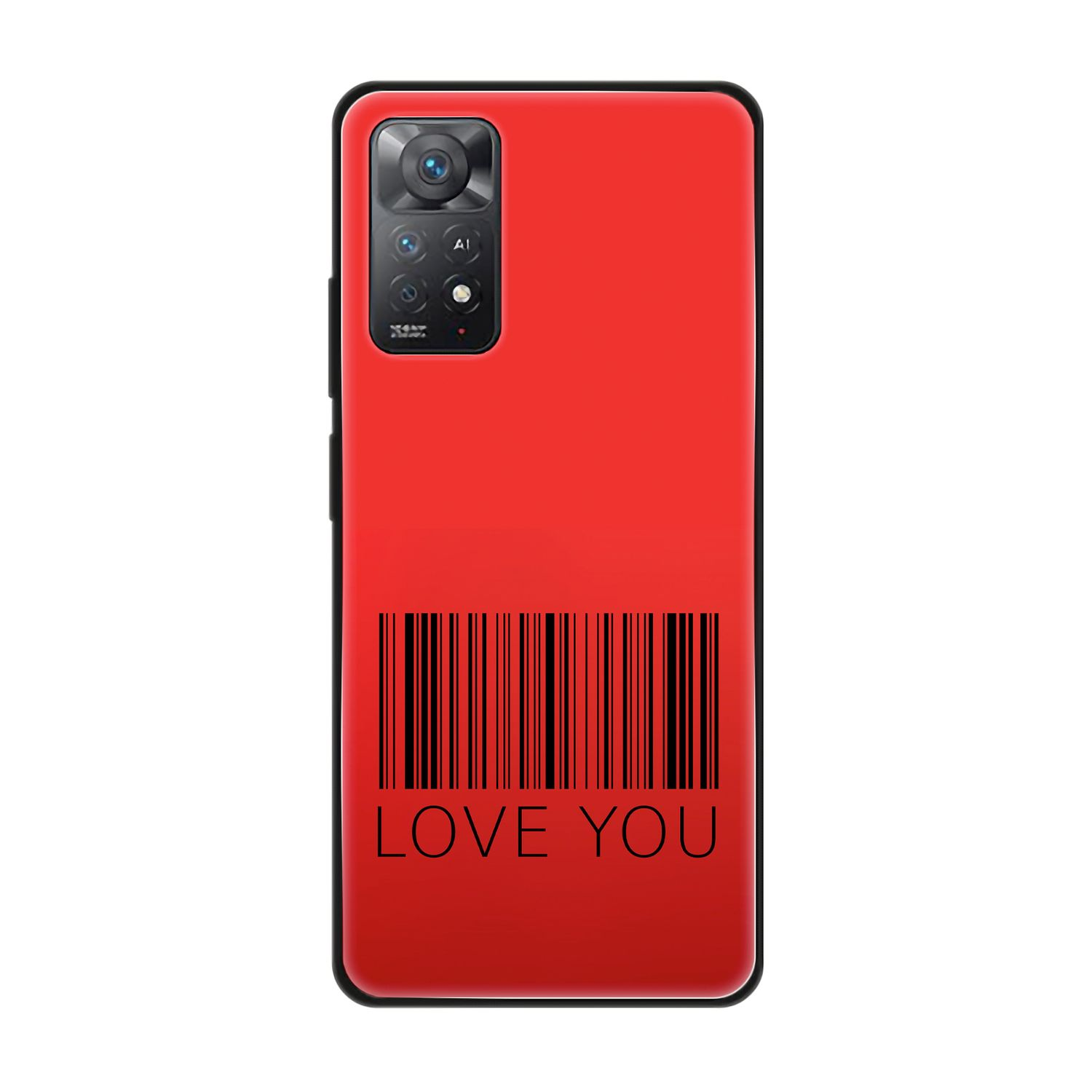 DESIGN Redmi Backcover, Case, KÖNIG You Xiaomi, Note Pro, 11E Love