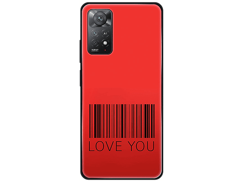 Xiaomi, Note 11E Love Pro, Case, DESIGN Redmi KÖNIG Backcover, You