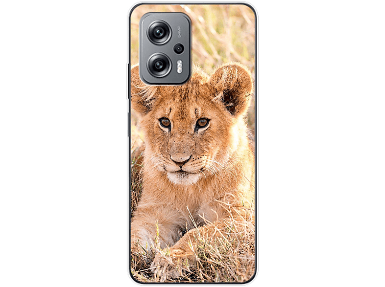 Redmi Baby Löwen Backcover, KÖNIG DESIGN K50i, Case, Xiaomi,