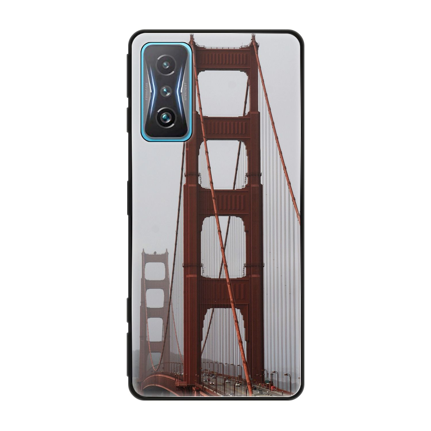 KÖNIG DESIGN Case, Backcover, Xiaomi, Bridge Redmi K50 Gaming, Golden Gate