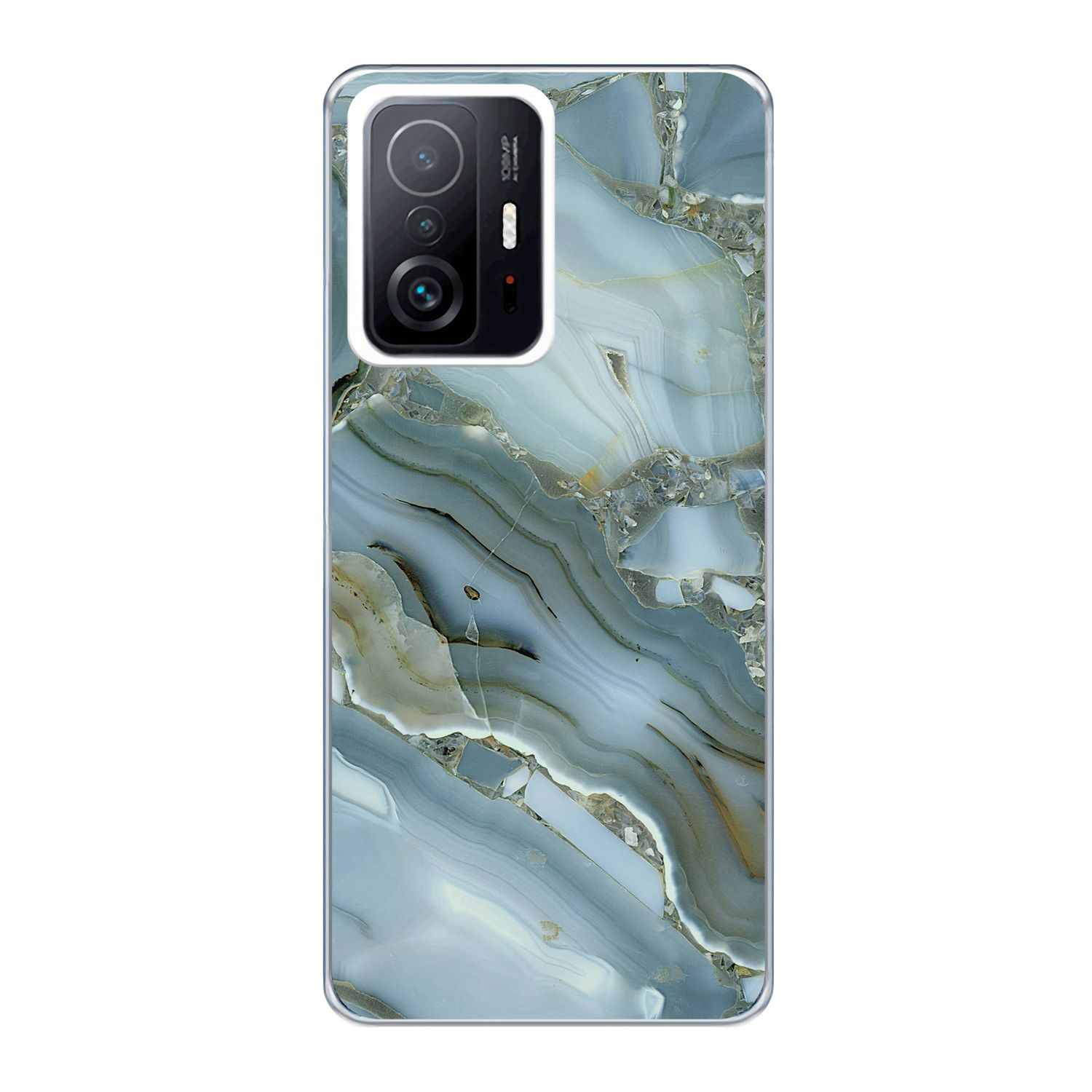 KÖNIG DESIGN Case, / Backcover, Blau Xiaomi, 11T Pro, Mi 11T Marmor