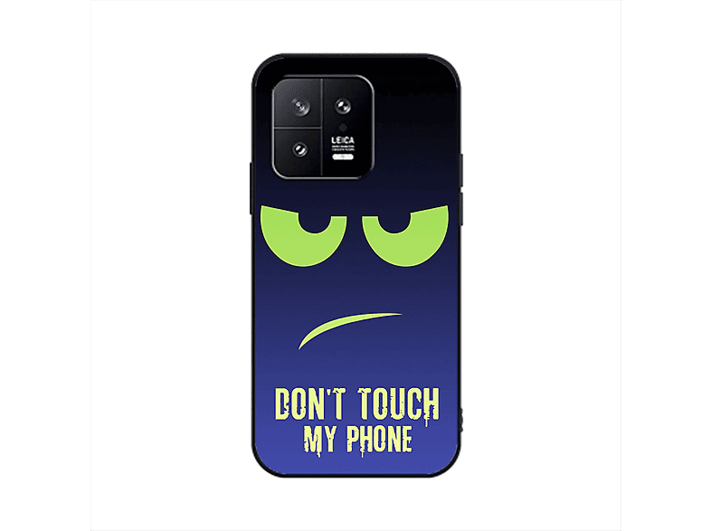 My Phone Case, KÖNIG 13, Grün DESIGN Blau Touch Dont Backcover, Xiaomi,