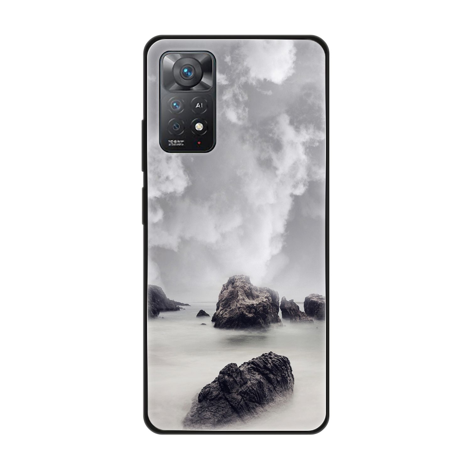 Note Redmi Case, 11E Wolken Backcover, Xiaomi, Felsen Pro, KÖNIG DESIGN