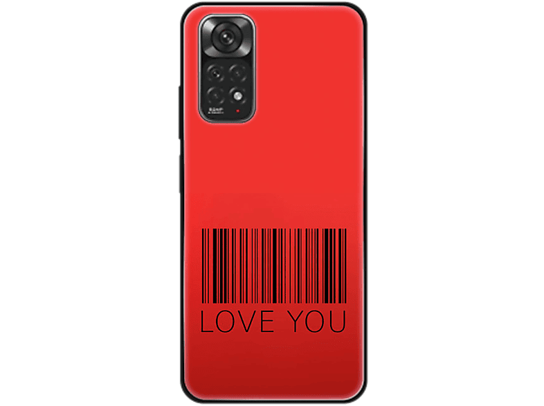 KÖNIG DESIGN Case, Backcover, You 11, Xiaomi, Redmi Note Love