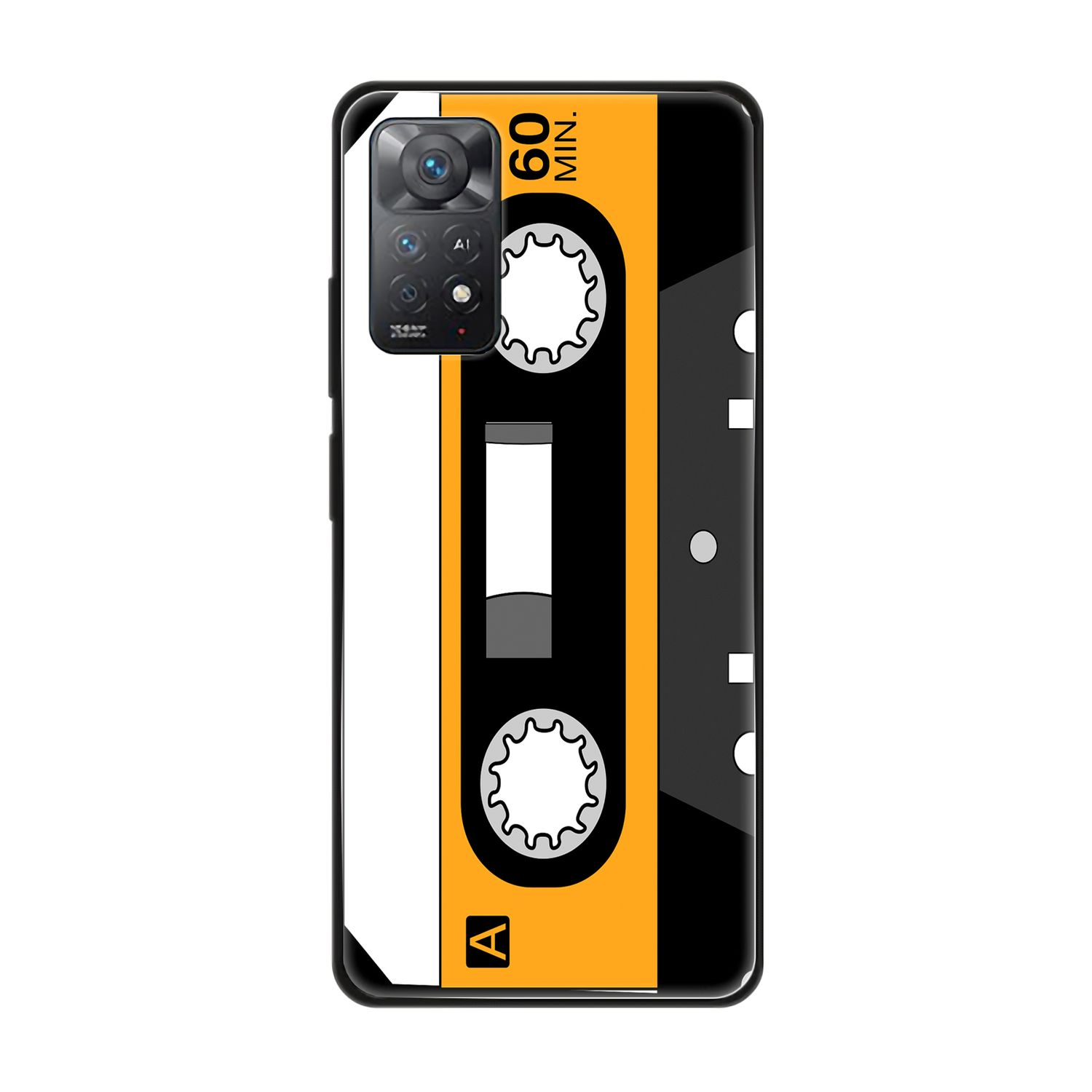 KÖNIG DESIGN Case, Backcover, Kassette Retro Xiaomi, Redmi 11E Pro, Note