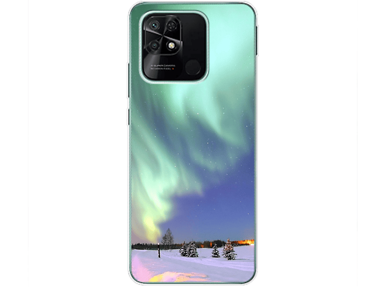 KÖNIG Polarlichter Case, DESIGN Xiaomi, 10C, Backcover, Redmi