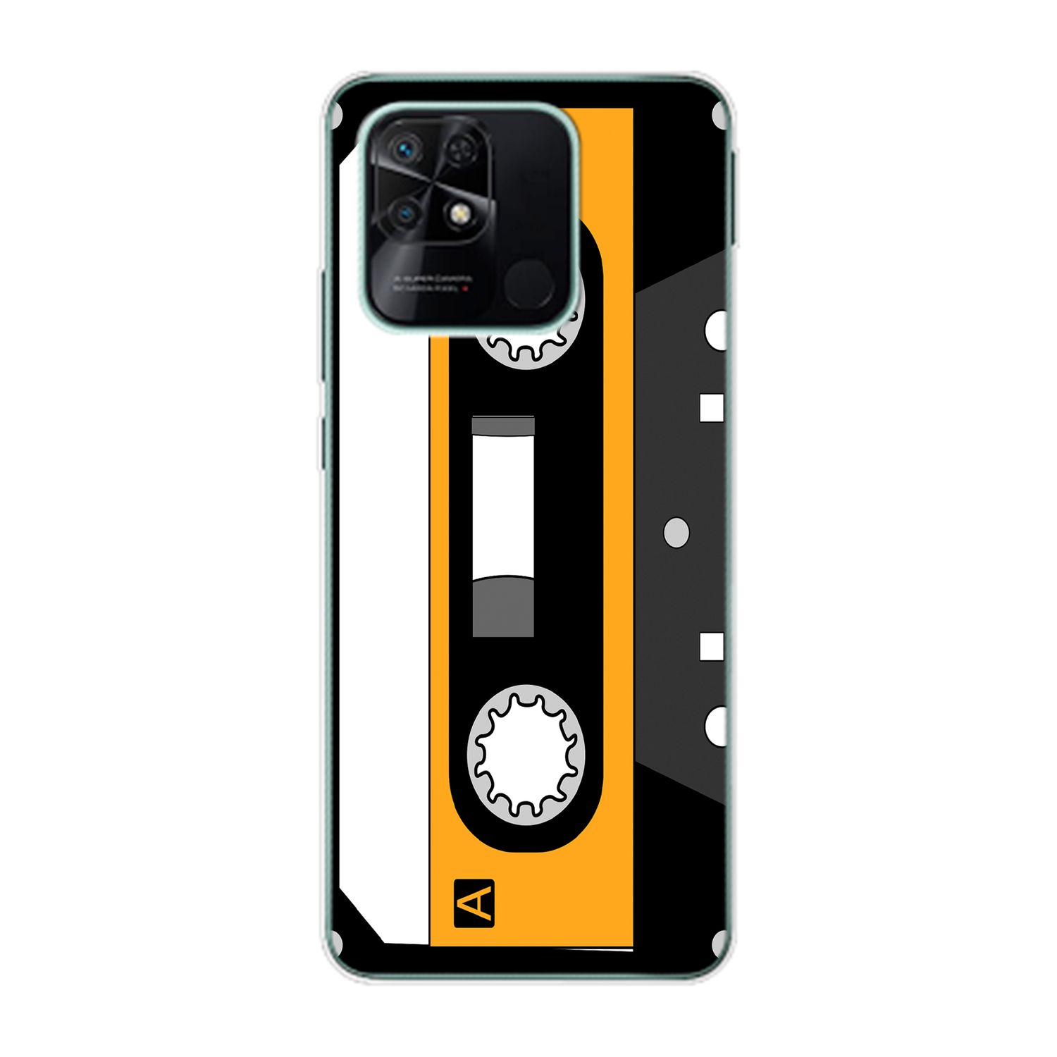 KÖNIG DESIGN Backcover, Xiaomi, Redmi 10C, Case, Retro Kassette