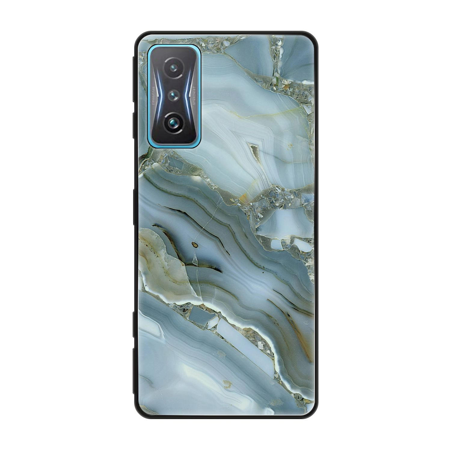 Case, Redmi Xiaomi, Blau K50 KÖNIG Gaming, DESIGN Marmor Backcover,