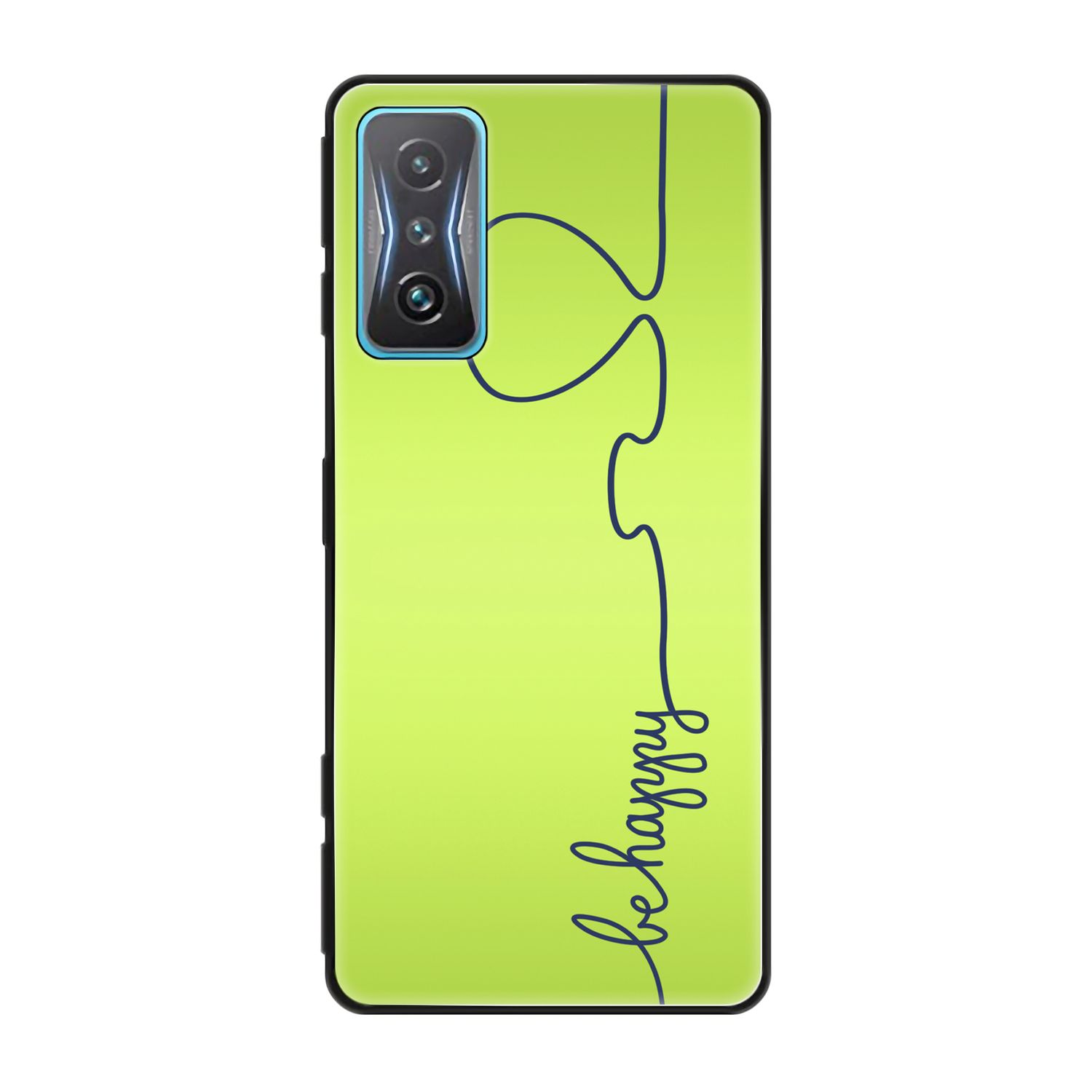 Be KÖNIG Xiaomi, DESIGN Happy Backcover, Redmi K50 Gaming, Grün Case,