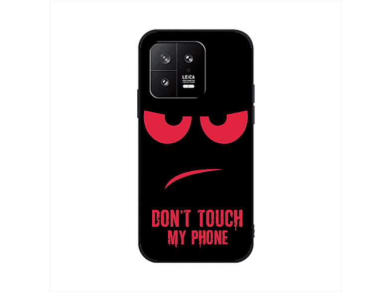 KÖNIG DESIGN Case, Backcover, Xiaomi, 13, Dont Touch My Phone Rot