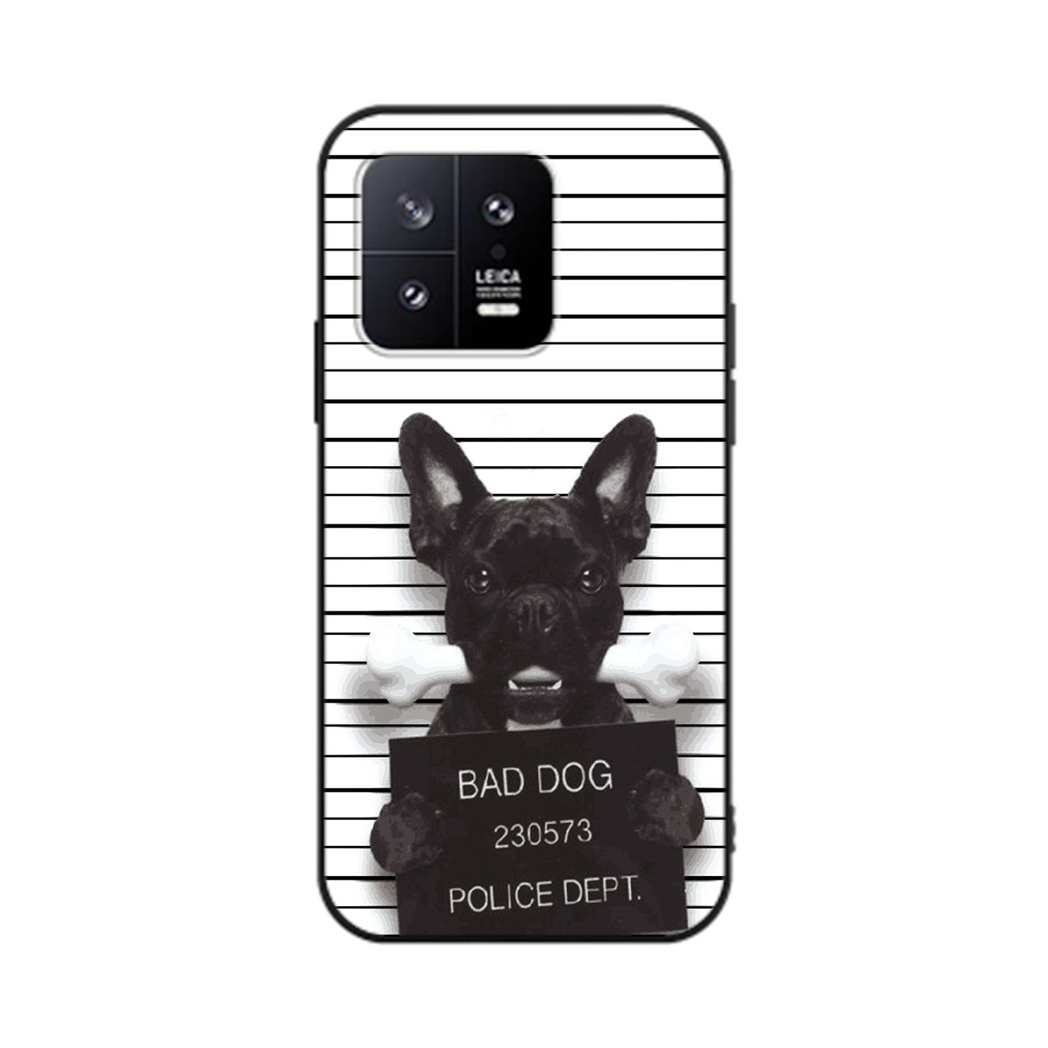 DESIGN Backcover, Case, 13, KÖNIG Xiaomi, Bulldogge Bad Dog
