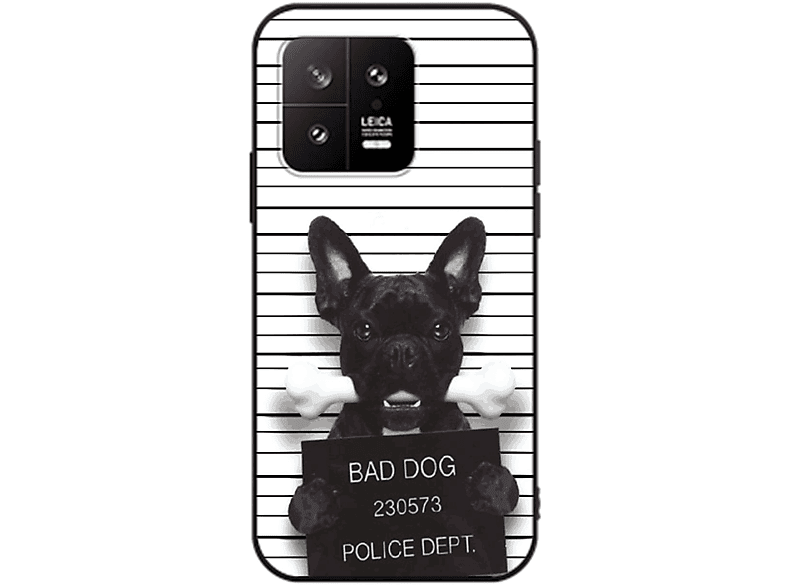 KÖNIG DESIGN Case, Backcover, Xiaomi, 13, Bad Dog Bulldogge