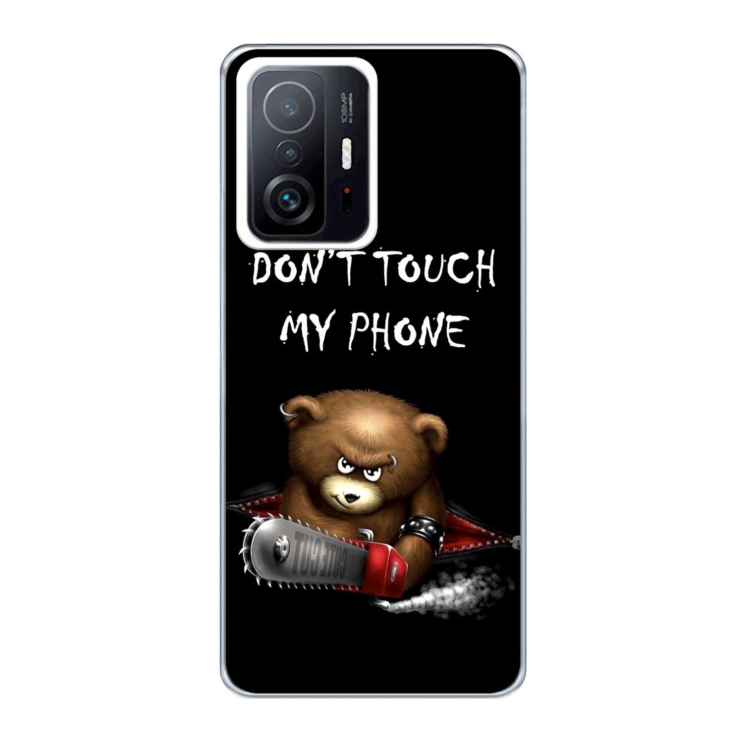 KÖNIG DESIGN Case, Backcover, Pro, Mi Phone 11T Bär Dont Touch Schwarz My / 11T Xiaomi
