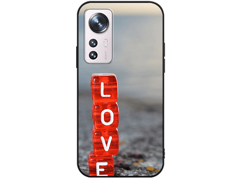 KÖNIG DESIGN Case, Backcover, Xiaomi, 12 Pro, Love