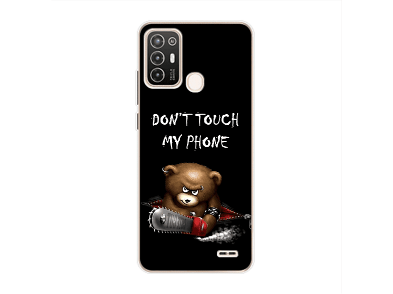Schwarz Touch Blade DESIGN Phone ZTE, Dont A52, KÖNIG My Bär Case, Backcover,