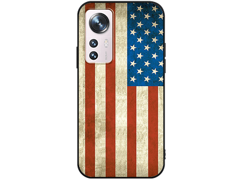 KÖNIG Flagge Xiaomi, Pro, Case, 12 DESIGN USA Backcover,