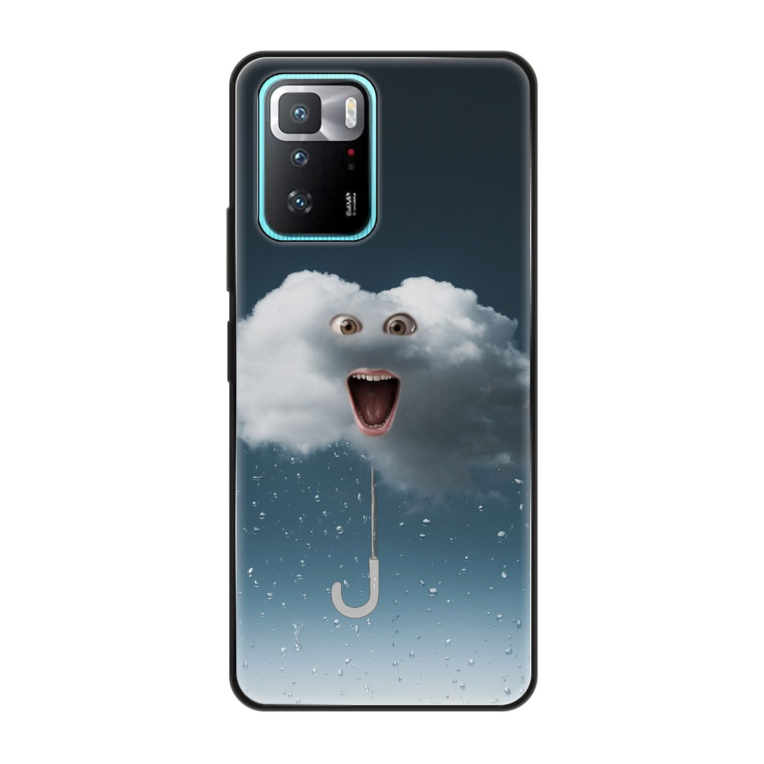 Regenwolke Backcover, DESIGN KÖNIG GT, X3 Xiaomi, Case, Poco