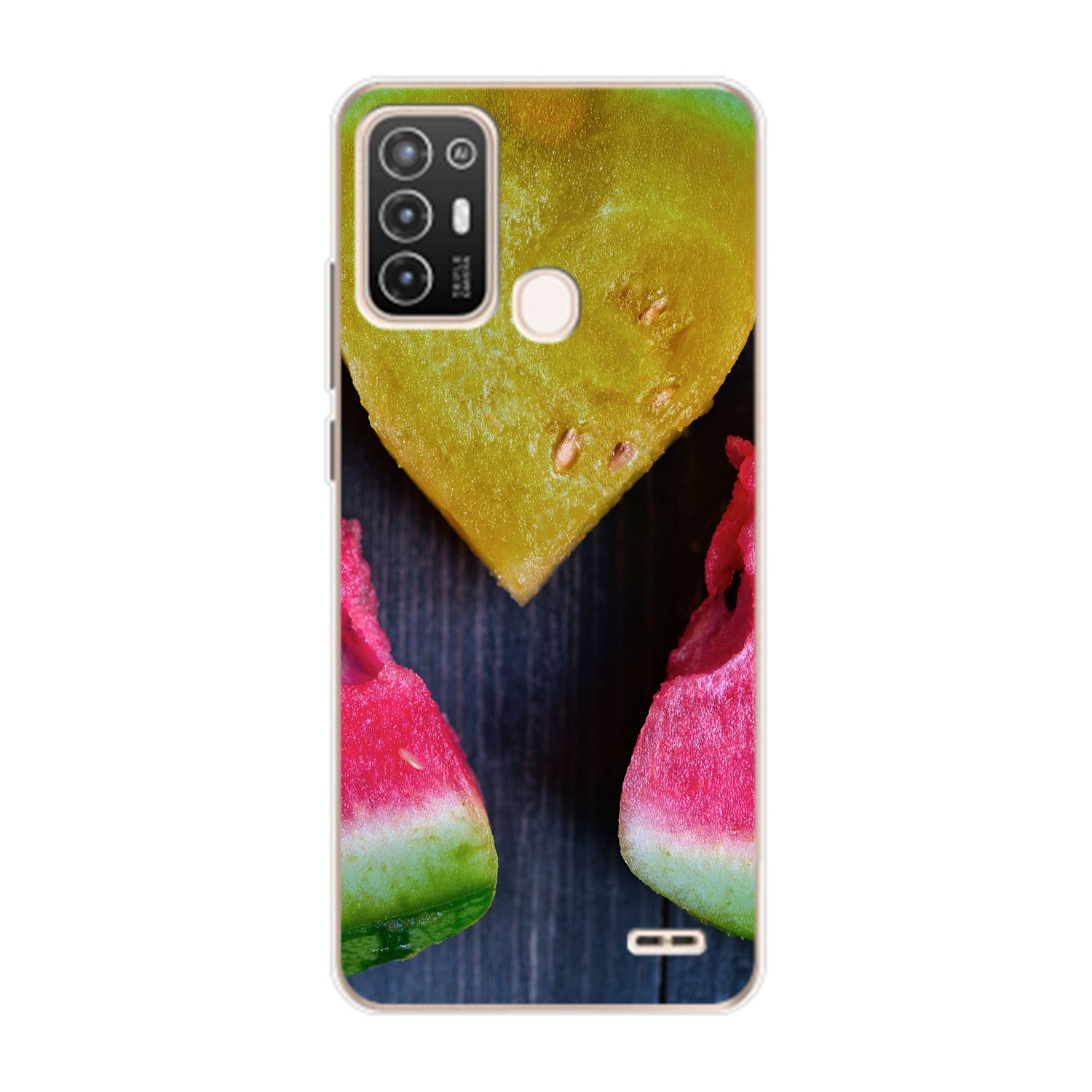 ZTE, A52, KÖNIG Backcover, Case, DESIGN Blade Wassermelone