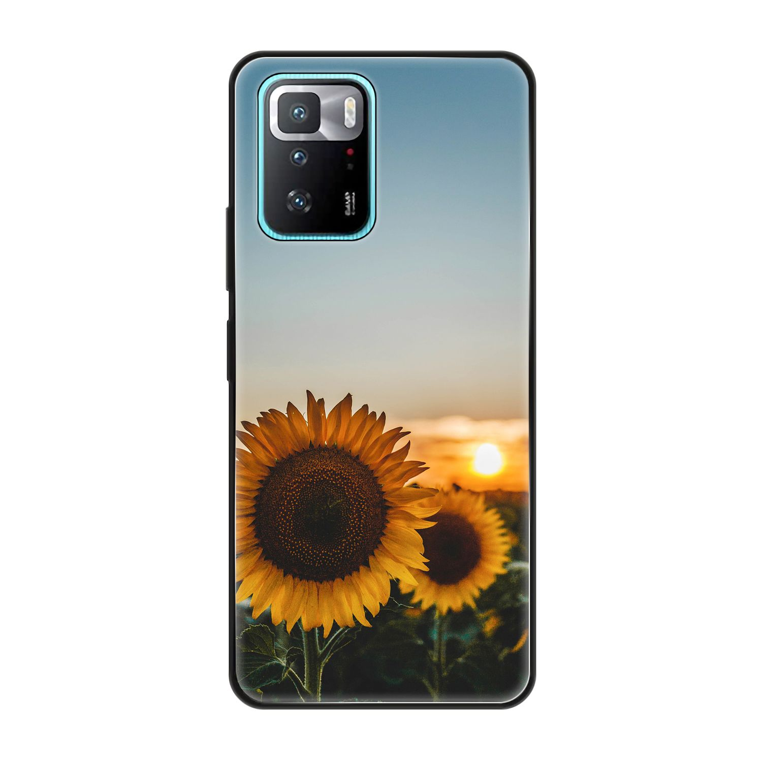 KÖNIG DESIGN Case, Backcover, Xiaomi, Poco GT, Sonnenblumen X3