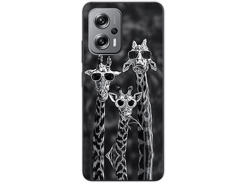 Giraffen 3 DESIGN Backcover, Redmi K50i, Xiaomi, Case, KÖNIG