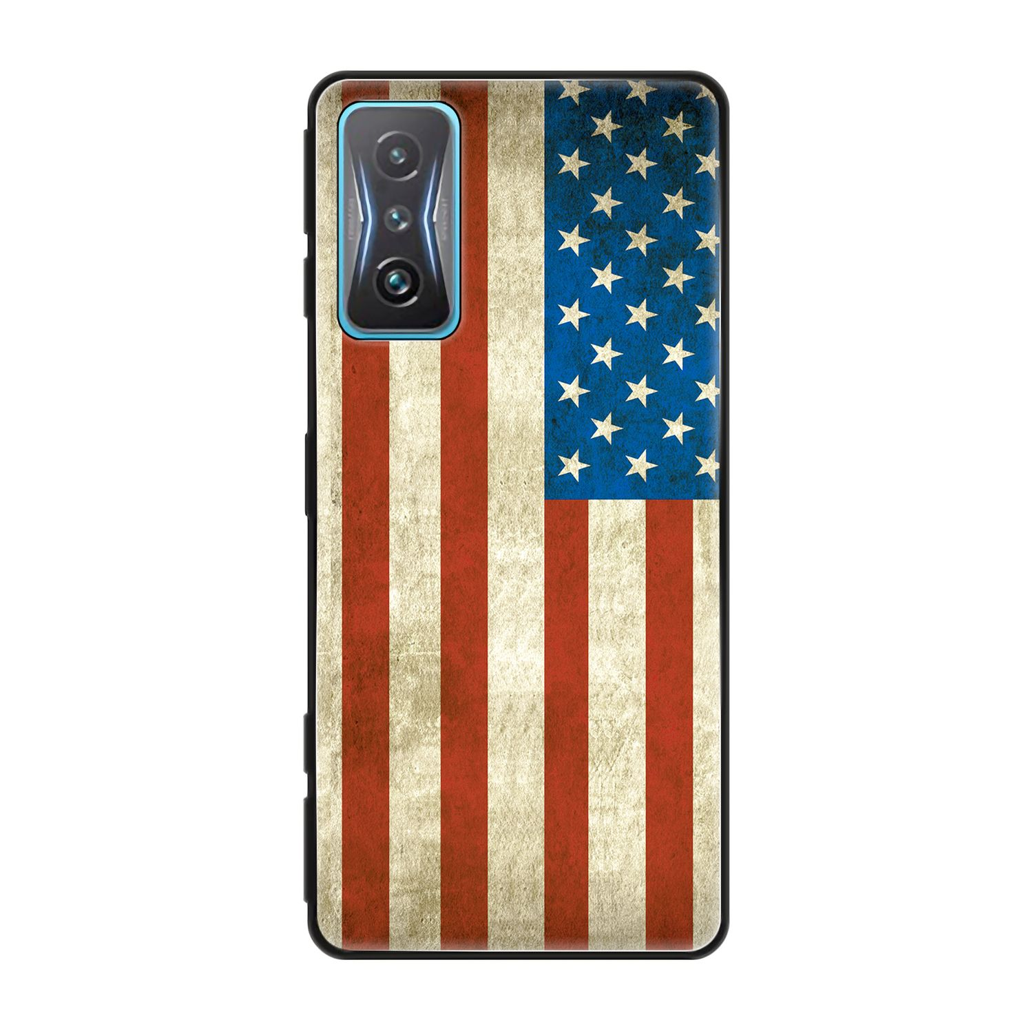 KÖNIG Gaming, Xiaomi, Flagge USA Case, K50 Backcover, DESIGN Redmi