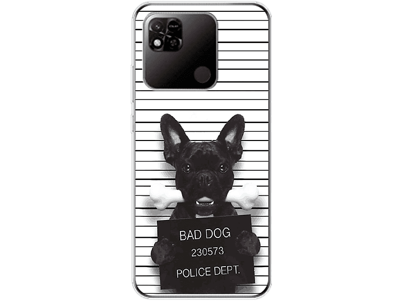 KÖNIG DESIGN Case, Backcover, Redmi Dog Bulldogge 10A, Bad Xiaomi