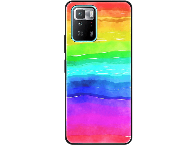 GT, X3 Backcover, Xiaomi, Case, DESIGN KÖNIG Poco Regenbogen