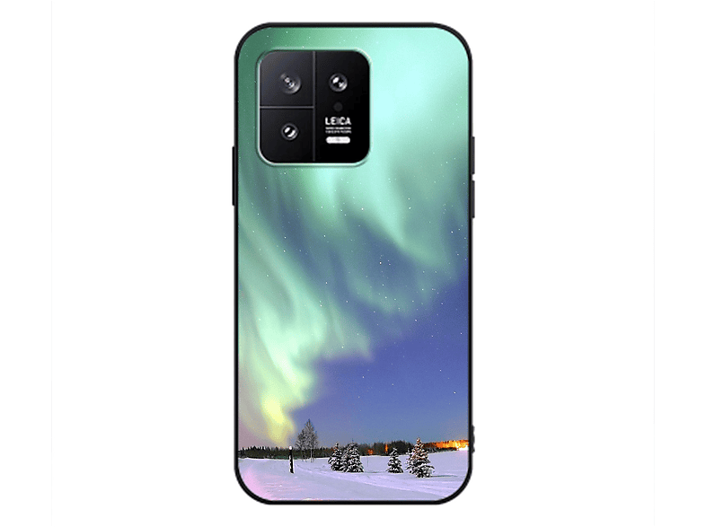 KÖNIG DESIGN Case, Backcover, Polarlichter Xiaomi, 13