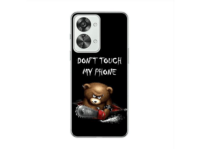 Case, 2T, Phone Bär Backcover, KÖNIG Schwarz Dont My OnePlus, DESIGN Touch Nord