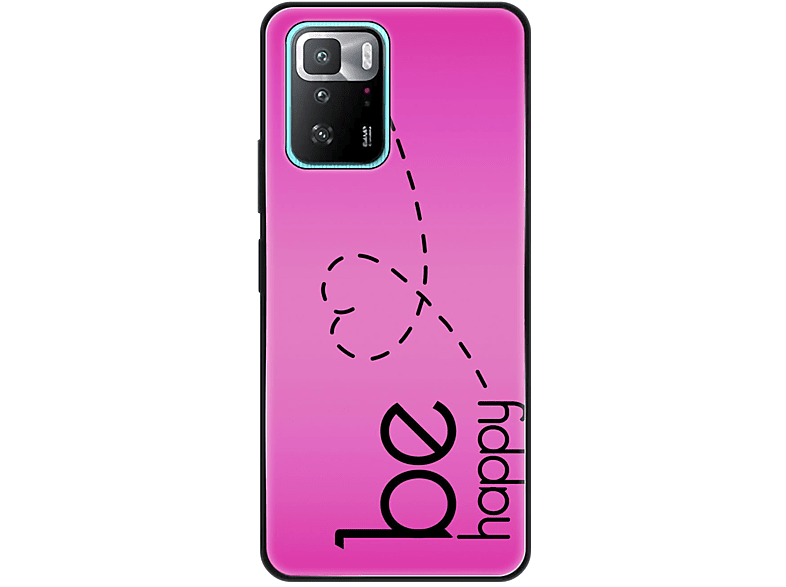 KÖNIG DESIGN Case, Be Pink Happy X3 Poco Xiaomi, Backcover, GT