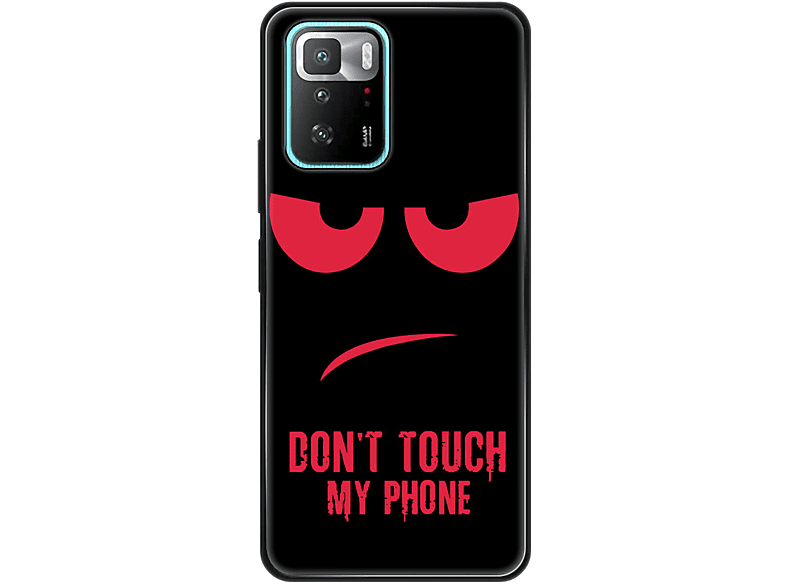 KÖNIG DESIGN Case, Backcover, Phone Rot My Touch Dont X3 Poco GT, Xiaomi
