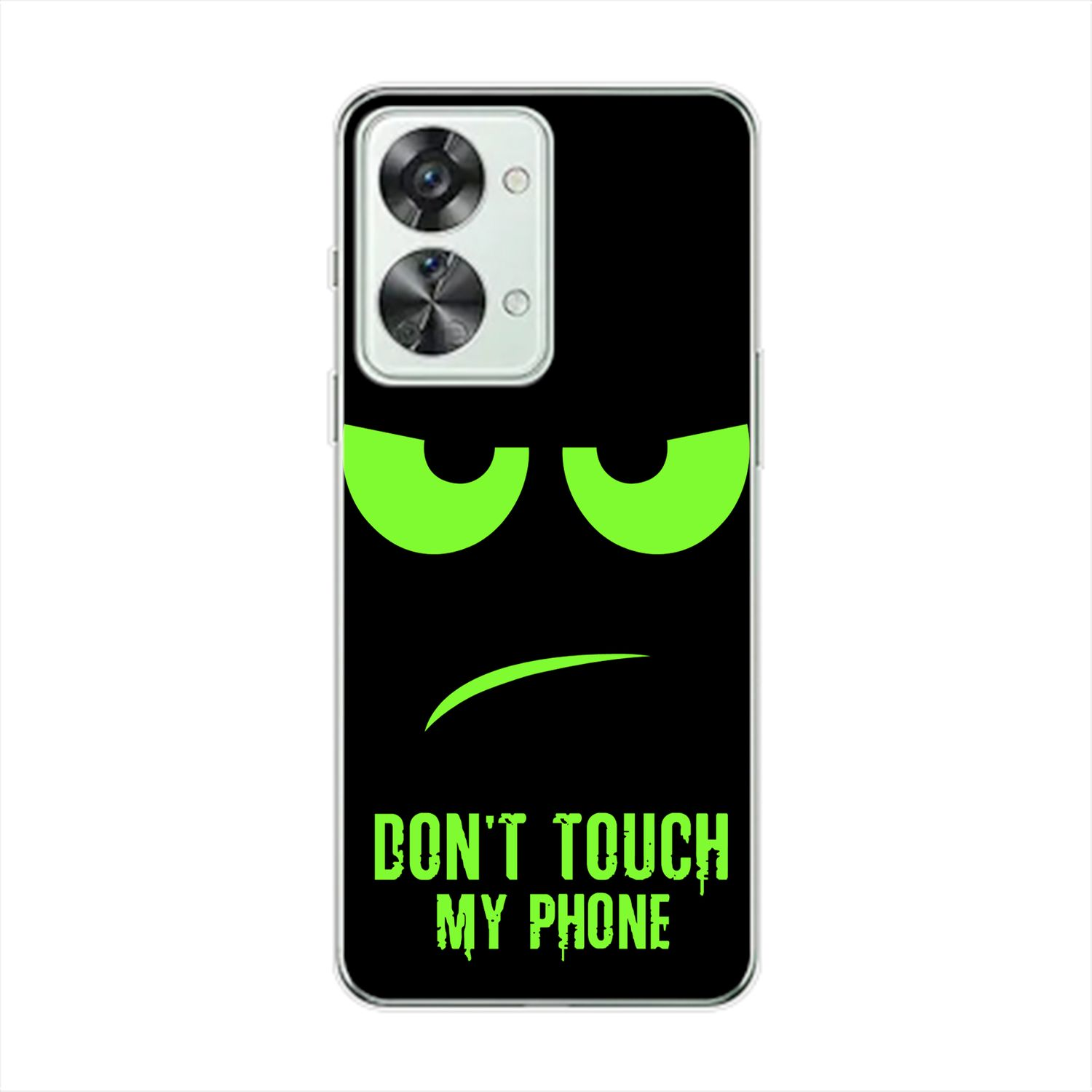 Phone Case, DESIGN Dont Touch My Nord 2T, KÖNIG Grün OnePlus, Backcover,