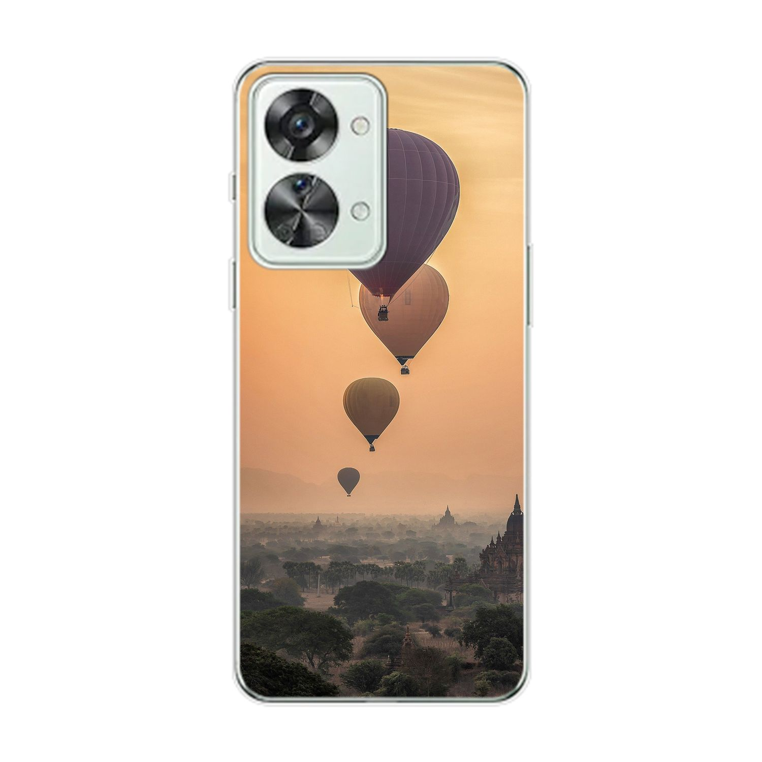 OnePlus, Heißluftballons Backcover, Nord DESIGN KÖNIG Case, 2T,